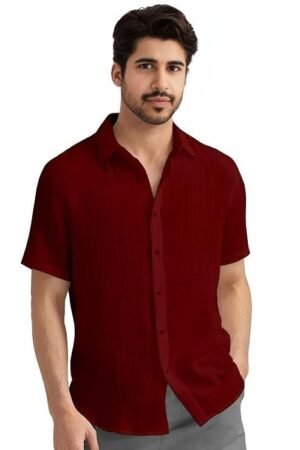 Men's Regular Fit Short Sleeve Casual Shirt