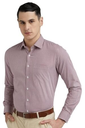 Van Heusen Men Cotton Solid Slim Fit Formal Shirt