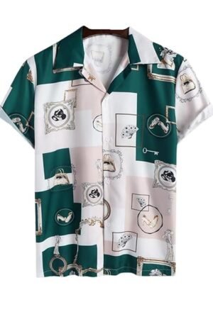 OM SAI LATEST CREATION Shirt for Men | Mens Casual Shirt | Men Stylish Shirt | Men Rayon Printed Shirt | Men's Regular Fit | Men Formal Shirt | Half Sleeve Shirt