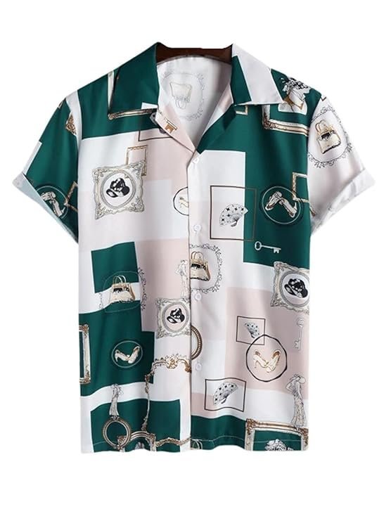 OM SAI LATEST CREATION Shirt for Men | Mens Casual Shirt | Men Stylish Shirt | Men Rayon Printed Shirt | Men's Regular Fit | Men Formal Shirt | Half Sleeve Shirt