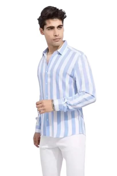 Men's Cotton Casual Shirt, Brown, Full Sleeves, Regular Fit
