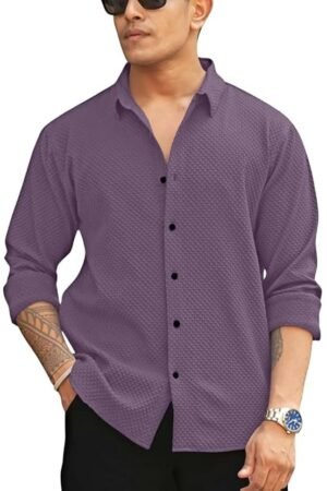 Men's Solid Linen Cotton Shirt_Casual_Plain_Full Sleeve_Summer-Regular Fit_Men Stylish Shirt_Full-JIO-Second