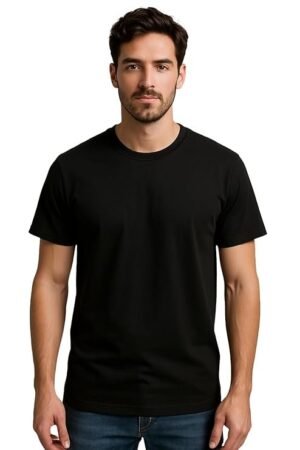 London Hills Solid Men's Round Neck Cotton Blend Half Sleeve Regular Fit T-Shirts