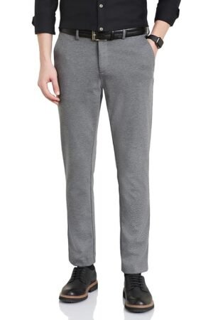 Symbol Premium Men's Slim Fit Stretch Knit Pants - Smart Casual | Flexi Waist