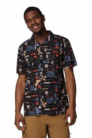 Columbia Men Pine Canyon Hiking and Trekking Short Sleeve Shirt