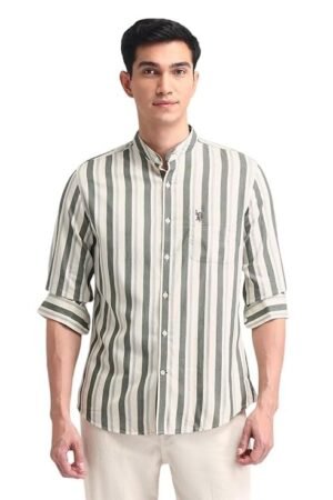 U.S. POLO ASSN. Denim Co. Men's Pure Cotton Slim Fit Shirt