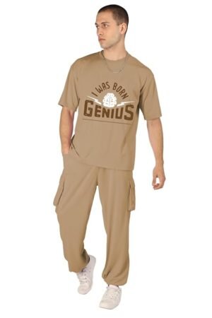 CHKOKKO Men Casual Summer Wear Coords Stylish Gents Cord Set Half Sleeves Latest Co Ord Track Suit Round Neck Western Co-ord Set