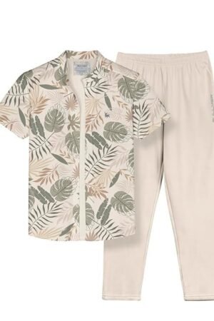 BULLMER Trendy Clothing Set with Shirt & Pants Co-ords for Men