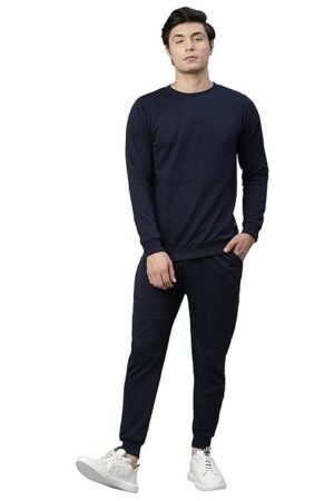 Rigo Round Neck Full Sleeve Terry Track Suit For Men | Regular Fit Plus Sizes Tracksuit for Men's | Co-ord Set For Men
