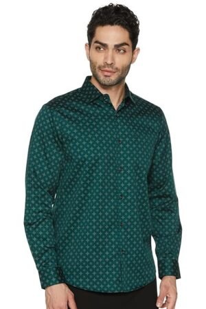 Allen Solly Men Cotton Regular Fit Printed Formal Ceremonial Shirt